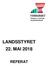 LANDSSTYRET 22. MAI 2018 REFERAT