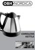 CORDLESS KETTLE. Type 6410, 6411, 6412, 6415, 6416 and 6417