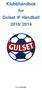 Klubbhåndbok for Gulset IF Håndball 2018/ 2019