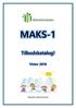 MAKS-1 Tilbudskatalog! Vinter 2018