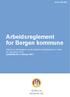 Arbeidsreglement for Bergen kommune