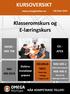 KURSOVERSIKT. Klasseromskurs og E læringskurs ATEX. Håndbok NÅR KOMPETANSE TELLER! EKOM NEK 700 NEK Elektroinstallatør N601 NEK 400:2018