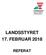 LANDSSTYRET 17. FEBRUAR 2018 REFERAT