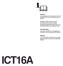 ICT16A. Handbok Läs noga dessa anvisningar och se till att du förstår dem innan du använder denna maskin.