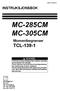 MC-285CM MC-305CM. Momentbegrenser TCL ADVARSEL