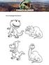 Kan du fargelegge dinosaurene?