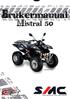 BBrukermanual. Mistral 50. Mistral 50 Sport