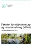 Fakultet for miljøvitenskap og naturforvaltning (MINA) - Strategisk plan