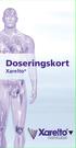 Doseringskort Xarelto