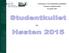 Presentasjon av årets studentkull og studentdata I forkant av Studiestyremøtet 28. oktober 2015