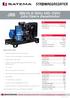 J88. strømaggregater. 50Hz V John Deere dieselmotor. Beskrivelse av J88: J88 GENERELLE DATA. Mekanisk regulator (elektronisk opsjon)