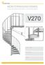 V270 MONTERINGSANVISNING. Eurostair spiraltrapp, venstresvingt c/c 270 mm mellom stolpene VENSTRE, 270 CC MELLOM STOLPENE TRAPP ID - ETASJE
