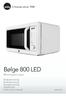 Bølge 800 LED Microwave oven. Bruksanvisning Bruksanvisning Brugsanvisning Käyttöohje Instruction manual E800-20W