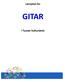 Læreplan for GITAR. i Tysvær kulturskole