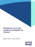 Rapport nr: 01/2018. Dato: Distribusjon: Fri Tittel: Bransjenorm og 3. parts godkjenning biogjødsel og kompost