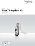 Pure Charge&Go Nx. Bruksanvisning. Hearing Systems