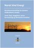 Norsk Vind Energi. Konsekvensutredning for Sandnes vindkraftverk, Sandes. Tema: Støy, skyggekast, annen forurensning og uforutsette hendelser