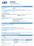 Sikkerhetsdatablad ifølge Forordning (EU) nr. 1907/2006 (REACH) Utgivelsesdato: Redigert: Versjon: 3.00