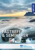 HØST 2018 FAGTREFF & SEMINARER