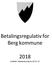Betalingsregulativ for Berg kommune