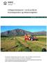 Utslippsreduksjoner i norsk jordbruk Kunnskapsstatus og tiltaksmuligheter