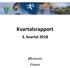 Kvartalsrapport 3. kvartal 2018