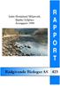 Indre Hordaland Miljøverk, Bjørke fyllplass Årsrapport 1999 R A P P O R T. Rådgivende Biologer AS 423