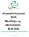 Alternativt budsjett 2019 Handlings- og økonomiplan