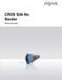 CROS Silk Nx Sender. Bruksanvisning. Hearing Systems