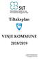 Tiltaksplan VINJE KOMMUNE 2018/2019