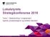 Lokalstyrets Strategikonferanse Tema 1: Stedsutvikling i Longyearbyen Agenda, gruppeoppgaver og politiske diskusjon