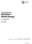 Programbeskrivelse Bachelor i Retail Design. 180 studiepoeng