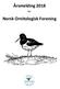 Årsmelding for. Norsk Ornitologisk Forening