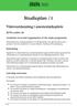 Studieplan /1. Videreutdanning i anestesisykepleie. Academic level and organisation of the study programme