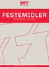 FESTEMIDLER PRISLISTE V PRISLISTE MFT FESTEMIDLER PRISENE GJELDER FRA Revidert: (HKB)