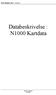 SOSI standard Del 3 - versjon 3. Databeskrivelse : N1000 Kartdata