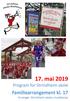 17. mai 2019 Program for Strindheim skole. Familiearrangement kl. 17. Arrangør: Strindheim skoles musikkorps